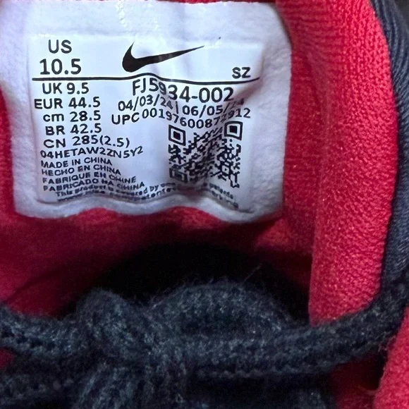 Nike Air Jordan 9 Retro Low Golf Charcoal Grey Black Men’s Size 10.5 FJ5934-002 - Picture 6 of 7